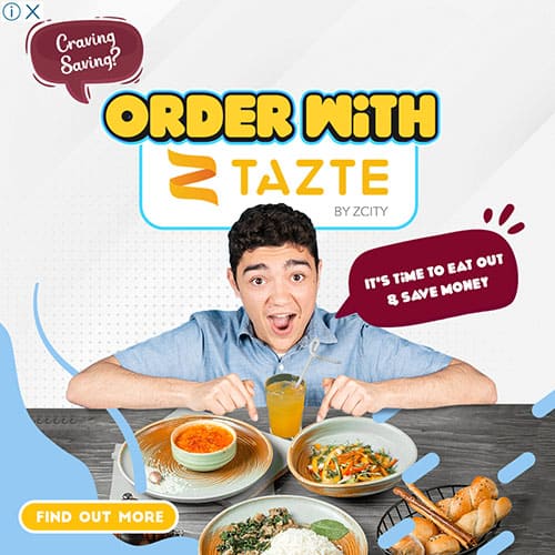 TAZTE, delivery, food delivery, dine in, food, save money, savings