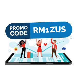 Apply promo code RM1ZUS